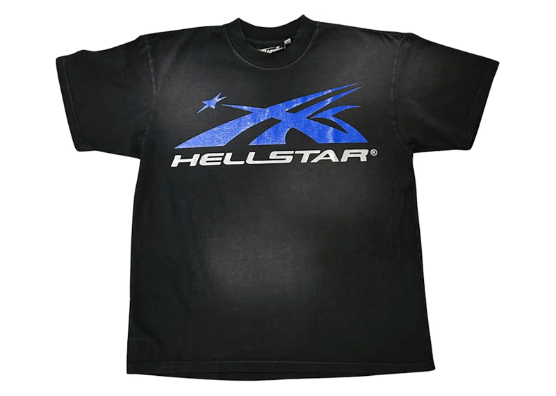 Hellstar Gel Sport Logo T-shirt Black/Blue