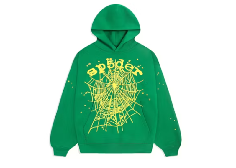 Sp5der Star OG Web V2 Hoodie Slime Green