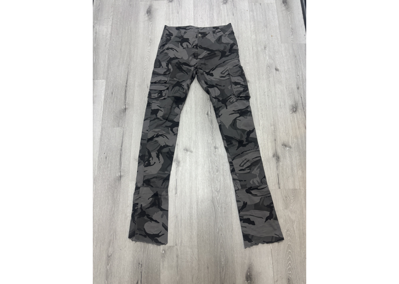 Camo stacked Jean Black/Grey