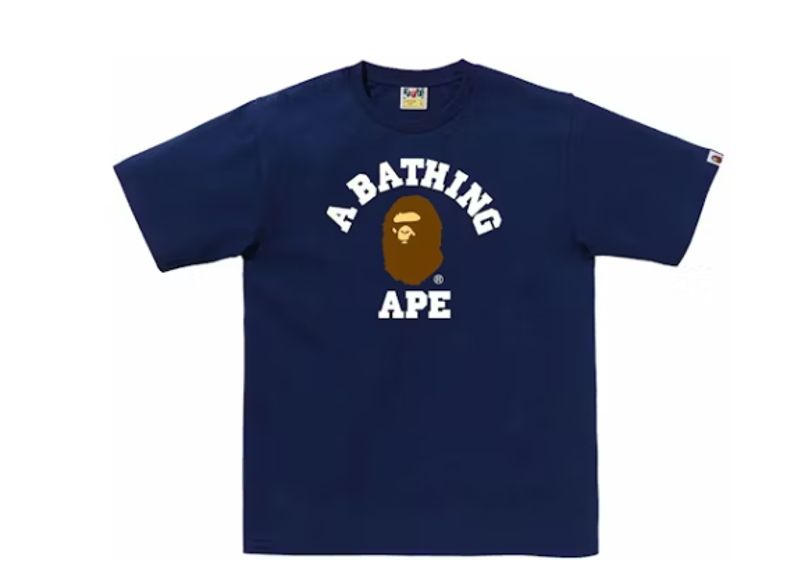 BAPE College Tee (SS24) Navy