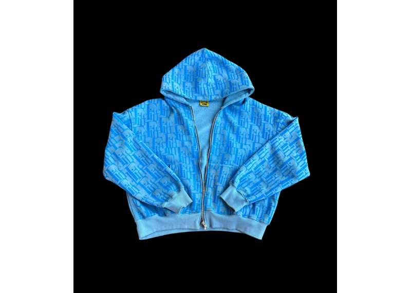 Fine Britches Blue Icee Fior Zip Up